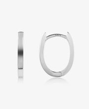 Oval Small Hoop Earrings