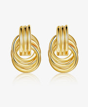 Triple Stacked Loop Earring