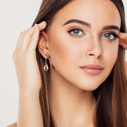 14K Gold Plated Teardrop Earrings for Women | 925 Sterling Silver Leverback Drop Earrings Jewelry Gifts for Women