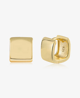 Stylish Small Wide Hoop Earrings