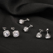 Halo Stud Earrings Sets