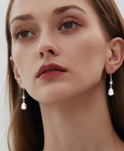 Elegant CZ Teardrop Earrings