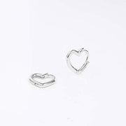 Charming Heart Hoop Earrings