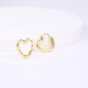 Charming Heart Hoop Earrings
