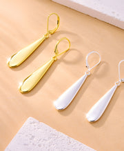 Elegant Silver Teardrop Dangle Earrings
