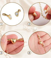 Double Lobster Heart Magnetic Jewelry Clasp