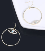 Evil Eye Drop Dangle Earrings