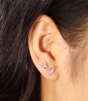 Irregular Gold Stud Earrings Set