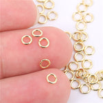 18K Gold 50 PCS 9mm Small Lobster Clasps and 100 PCS 4mm Open Jump Rings - Scentll®