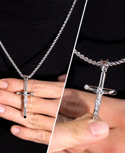 Stainless Steel Cross Pendant Necklace