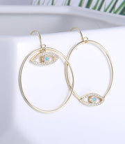 Evil Eye Drop Dangle Earrings