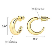 Small Open Stud Earrings