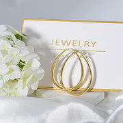Large Oval Hoop Earrings