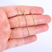 14K Gold Chain Extenders 1 2 3 Inches