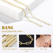 24FT 14K Paperclip Raw Chains - Scentll®