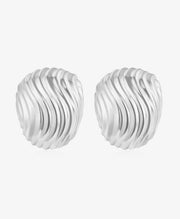 Gold Threaded Stud Earrings