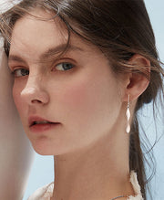 Twisted Spiral Drop Earrings