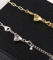Double Lobster Heart Magnetic Jewelry Clasp