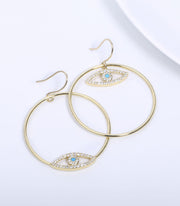Evil Eye Drop Dangle Earrings