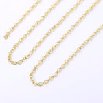 33 Feet 2 MM Gold Plated Solid Brass Cable O Chain Spool - Scentll®