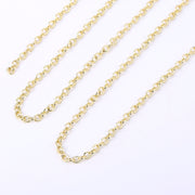 33 Feet 2 MM Gold Plated Solid Brass Cable O Chain Spool - Scentll®