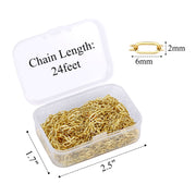 24FT 14K Paperclip Raw Chains - Scentll®