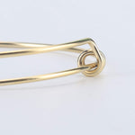 12 PCS Gold Plated Stainless Steel Wire Blank Adjustable Bangle Bracelet 2.6 - 3 Inches - Scentll®