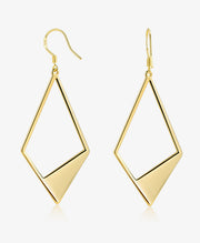 Geometric Rhombus Dangle Earrings
