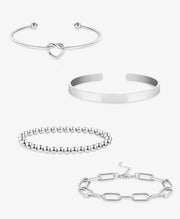 Dainty Gold Bracelet Set