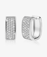 Sparkly Chunky Hoop Earrings