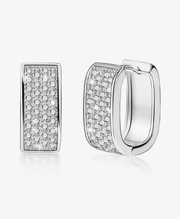 Sparkly Chunky Hoop Earrings