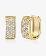 Sparkly Chunky Hoop Earrings