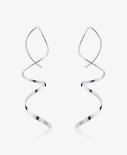 Water Ripple Spiral Earrings