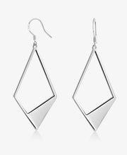 Geometric Rhombus Dangle Earrings