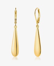 Elegant Silver Teardrop Dangle Earrings