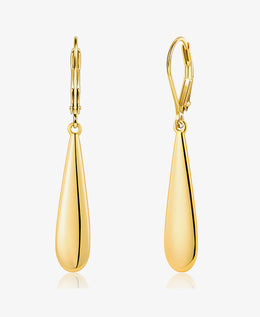 Elegant Silver Teardrop Dangle Earrings