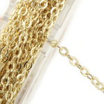 33 Feet 2 MM Gold Plated Solid Brass Cable Chain Link Spool - Scentll®