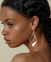 Geometric Rhombus Dangle Earrings