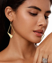 Geometric Rhombus Dangle Earrings