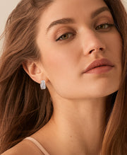 Sparkly Chunky Hoop Earrings