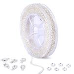 33 Feet 2MM Silver Plated Solid Brass Thin Cable O Chain Spool - Scentll®