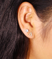 Irregular Gold Stud Earrings Set