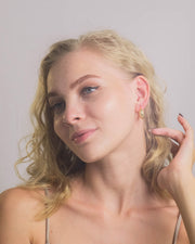 Fashionable Small Thick Hoop Earrings