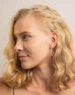 Oval Tube Lightweight Hoop Earrings