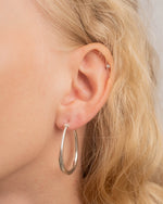 Oval Tube Lightweight Hoop Earrings