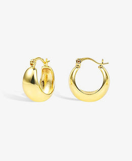Wide Chunky Hoop Earrings