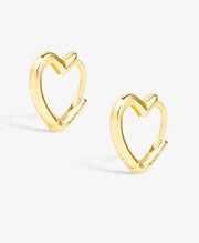 Charming Heart Hoop Earrings