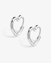 Charming Heart Hoop Earrings