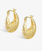 Dainty Filigree Hoop