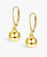 Sterling Silver Drop Ball Earrings
